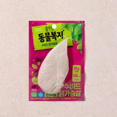 [저온] 풀무원 동물복지 수비드 닭가슴살 오리지널 115g