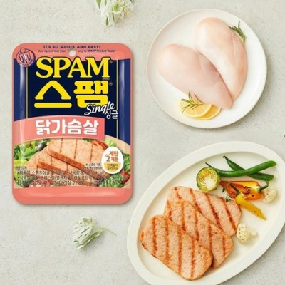 [저온] 스팸 싱글 닭가슴살, 80g, 3개