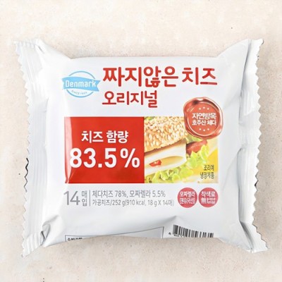 [저온] 덴마크 짜지않는 치즈 오리지널 18g*14