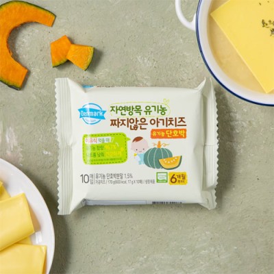 [저온] 덴마크 유기농 짜지않은 아기치즈 단호박 170g