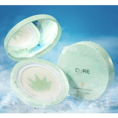 [저온] 김정문알로에 아쿠아 마일드 쿨링 선쿠션 SPF50+ PA++++, 25g, 1개