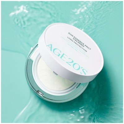 [저온] [비건뷰티] 에이지투웨니스 선 에센스 팩트 카밍 롱프로텍션 SPF50+ PA++++, 12.5g, 1개