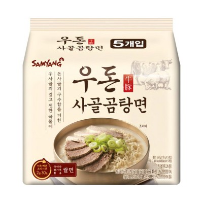 [실온] 삼양 우돈 사골곰탕면 110g, 5개