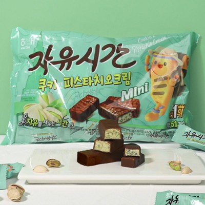 [실온] 자유시간 미니 쿠키앤피스타치오 408g, 1개