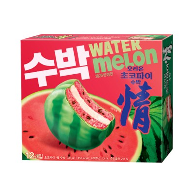 [실온] 오리온 초코파이 수박 12p 336g, 1개