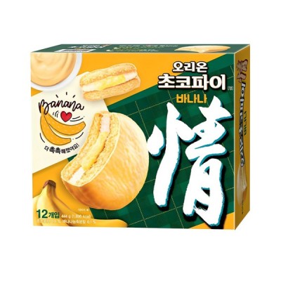 [실온] 오리온 초코파이 바나나 12p 444g, 1개