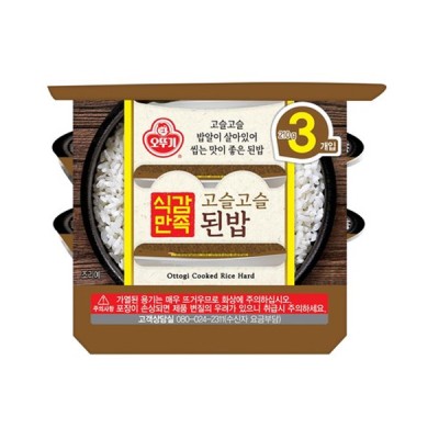 [실온] 오뚜기 식감만족 고슬고슬된밥 210g, 3개