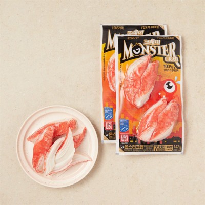 [저온] 한성기업 몬스터크랩 맛살 142g, 2개입