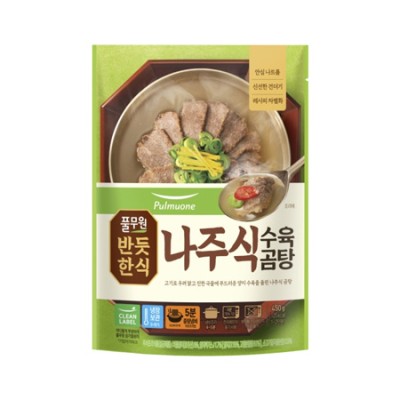 [저온] 풀무원 반듯한식 나주식 수육곰탕 450g, 1개