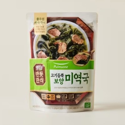 [저온] 풀무원 반듯한식 고기듬뿍 미역국 450g