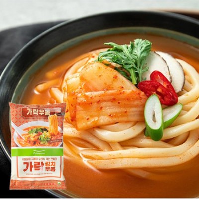 [저온] 풀무원 가락 김치우동 2인분 486.6g, 1개