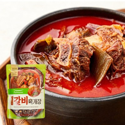 [저온] 풀무원 반듯한식 갈비 육개장 500g, 1개