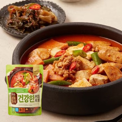 [저온] 풀무원 반듯한식 건강한 부대찌개 460g, 1개