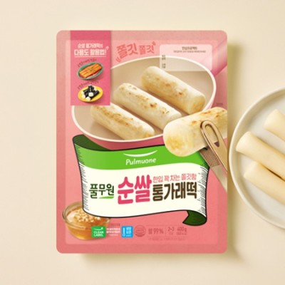 [저온]풀무원 순쌀 통가래떡 400g, 1개
