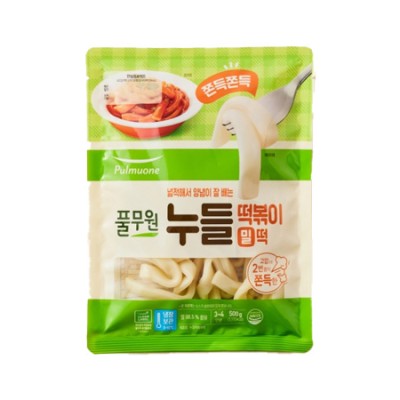 [저온]풀무원 누들 떡볶이 떡 500g, 1개