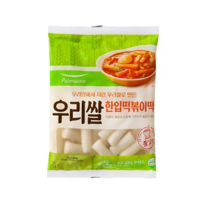 [저온]풀무원 우리쌀 한입 떡볶이 떡 400g, 1개