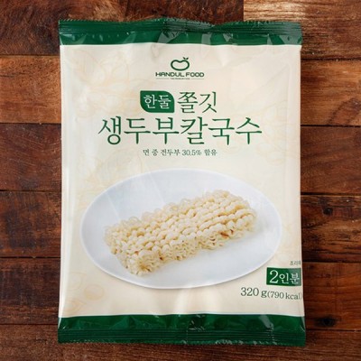 [저온] 한둘푸드 쫄깃 생두부 칼국수 2인분 320g, 1개
