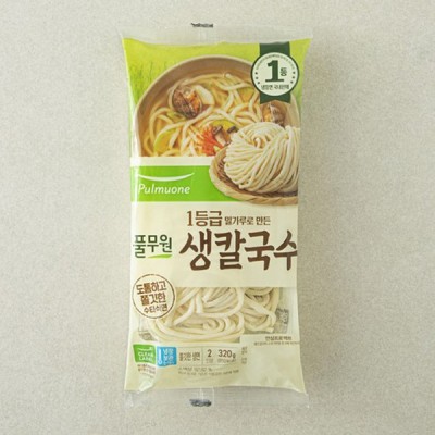 [저온] 풀무원 생칼국수 2인분 320g, 1개
