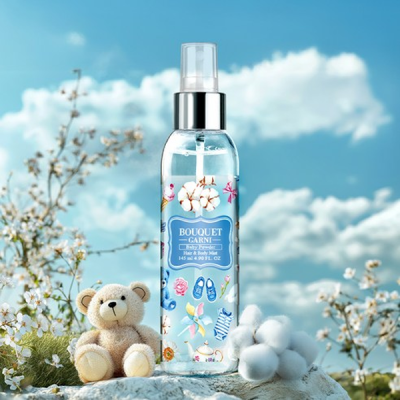 [저온] 부케가르니 프래그런스드 헤어 앤 바디미스트 베이비파우더, 145ml, 1개