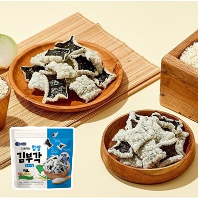 [실온] 베베쿡 처음먹는 찹쌀 김부각 과자