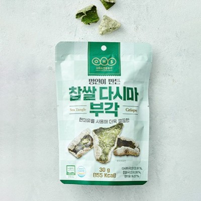 [실온] [오희숙부각] 찹쌀 다시마 부각 30g
