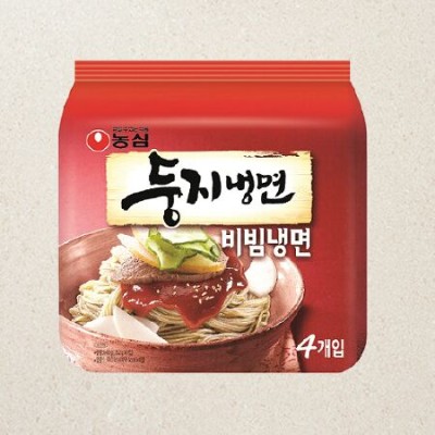 [실온] 농심 둥지 비빔냉면 162g 4개, 1개