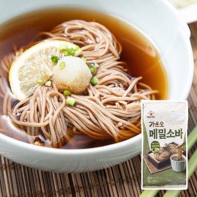 [저온] CJ제일제당 가쓰오 메밀소바 4인분 1.14kg, 1개