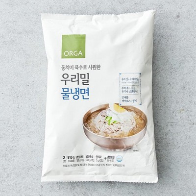 [저온] [올가] 우리밀 물냉면 910g (2인분)