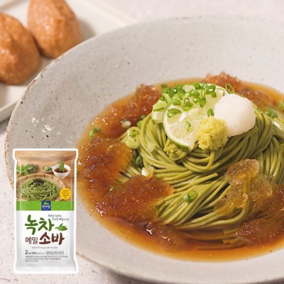 [저온] 면사랑 녹차 메밀 소바 292g, 1개