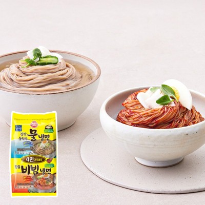 [저온] 오뚜기 김장동치미물냉면 함흥비빔냉면 4인 가족세트