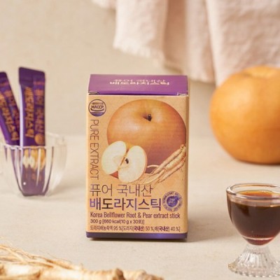 [실온] 유기농마루 퓨어 국내산 배도라지청 스틱 10g*30ea