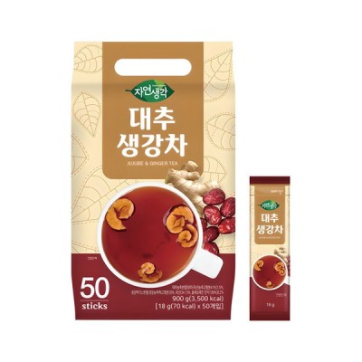 [실온] 자연생각 대추 생강차 18*50g