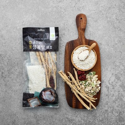 [실온] 몸애조화 올인원 찹쌀삼계탕재료, 200g, 1개