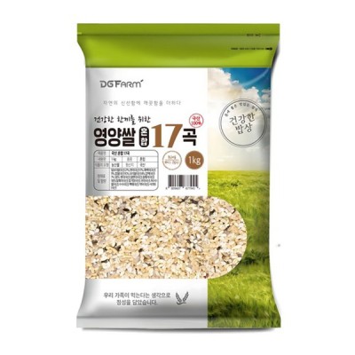 [실온] 건강한 밥상 국산 혼합 17곡, 1kg, 1개