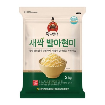 [실온] 왕의밥상 새싹 발아현미, 2kg, 1개