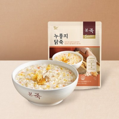 [실온] [본죽] 누룽지닭죽 330g