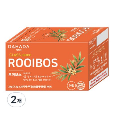 [실온] 다하다 루이보스 1.2g*20개입, 2개