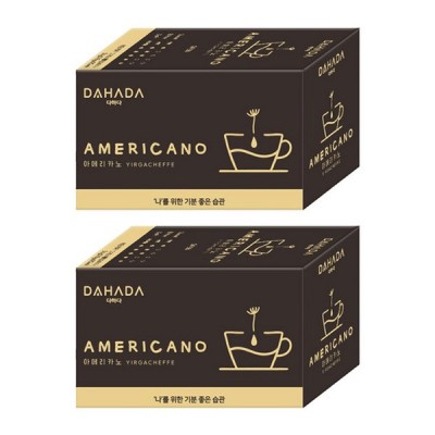 [실온] 다하다 아메리카노 티백 1.5g*20개입, 2개