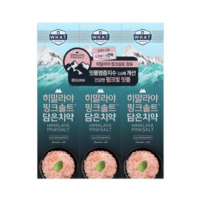 [실온] 히말라야핑크솔트 담은 치약 아이스 카밍 민트 100g, 3개
