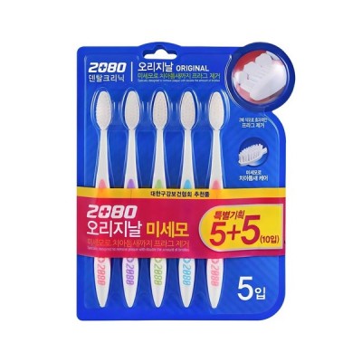 [실온] 2080 오리지날 미세모 칫솔, 10개입