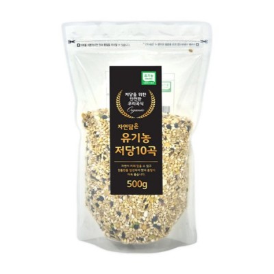 [실온] 자연담은 유기농 저당 혼합10곡, 500g, 1개