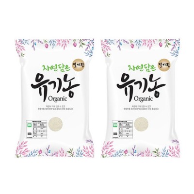 [실온] 푸른들판 유기농 밀키퀸 백미 2kg, 2개
