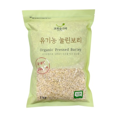 [실온] 초록숟가락 유기농 눌린보리쌀, 1개, 1kg