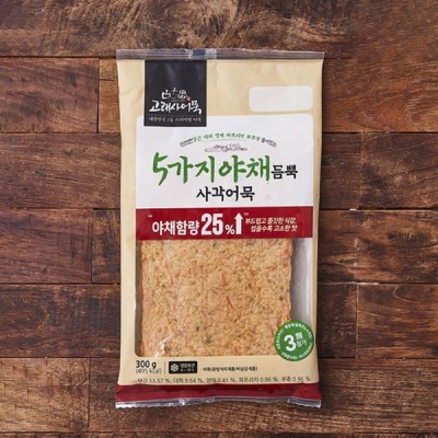 [저온] [고래사어묵] 5가지야채 사각어묵 300g, 1개