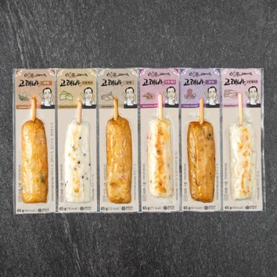 [저온] [고래사어묵] 고래바 6종 세트, 390g, 1세트