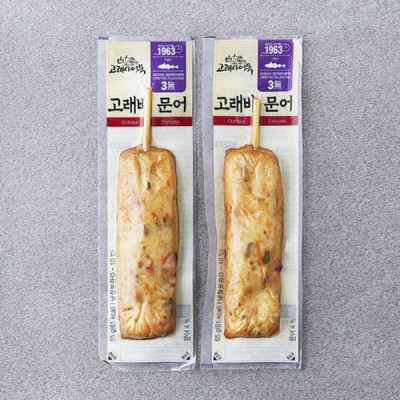[저온] [고래사어묵] 고래바 문어, 65g, 2개