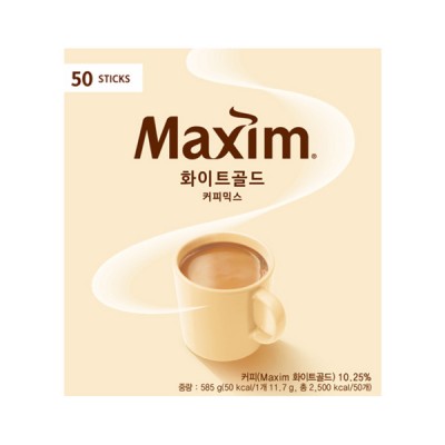 [실온] 맥심 화이트골드 커피믹스 11.7g × 50개입 × 1박스