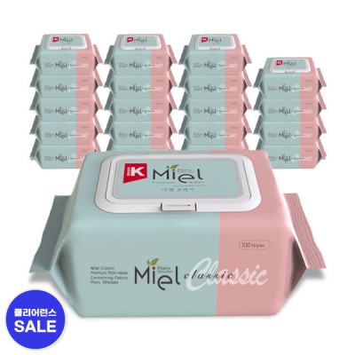 [무료배송] 미엘 클래식 물티_20pc(1box)