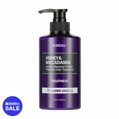 [분리배송/개별주문][쿤달] Honey & Macadamia Protein Treatment_500ml_Amber Vanilla