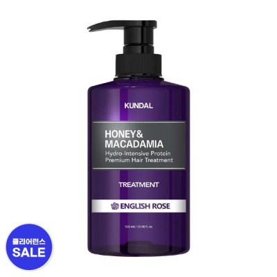 [분리배송/개별주문][쿤달] Honey & Macadamia Protein Treatment_500ml_English Rose